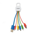 5 in 1 Multi Charge Cable with keytag